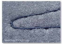 Stitch-Attached wire on foam